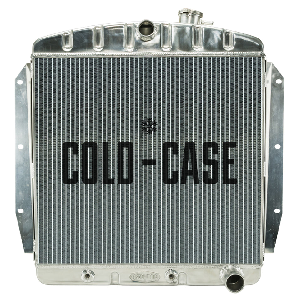 Cold Case Radiators Radiator - 27 in W x 25.7 in H x 3 in D - Center Inlet - Passenger Side Outlet - Aluminum -