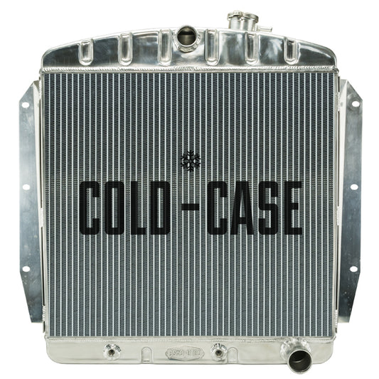 Cold Case Radiators Radiator - 27 in W x 25.7 in H x 3 in D - Center Inlet - Passenger Side Outlet - Aluminum -