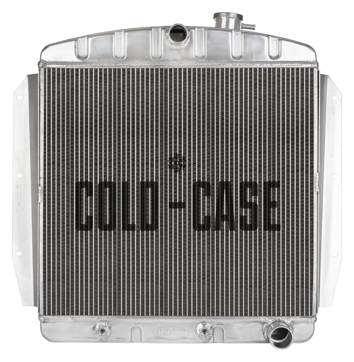 Cold Case Radiators Radiator and Fan - 27 in W x 25.7 in H x 6.875 in D - Center Inlet - Passenger Side Outlet -