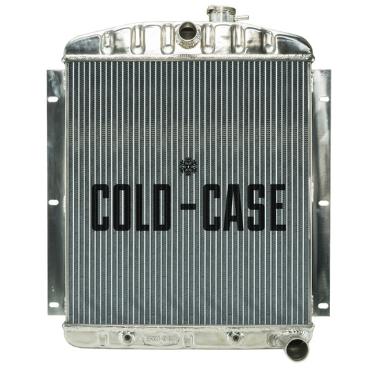 Cold Case Radiators Radiator - 22.6 in W x 27 in H x 3 in D - Center Inlet - Passenger Side Outlet - Aluminum -