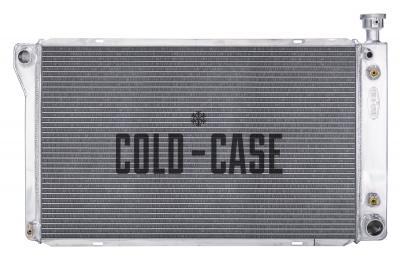 Cold Case Radiators Radiator - 33.85 in W x 20.4 in H x 3 in D - Driver Side Inlet - Passenger Side Outlet - Aluminum