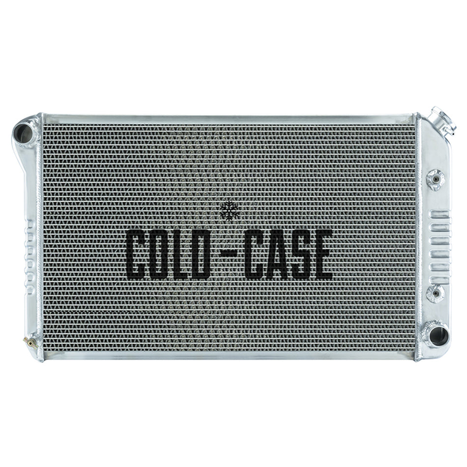 Cold Case Radiators Radiator - 33.2 in W x 18.8 in H x 3 in D - Driver Side Inlet - Passenger Side Outlet - Aluminum -