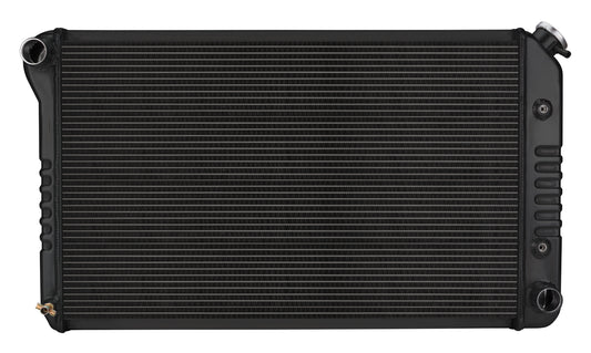 Cold Case Radiators Radiator - Night Rider Black Series - 33.2 in W x 18.8 in H x 3 in D - Driver Side Inlet -