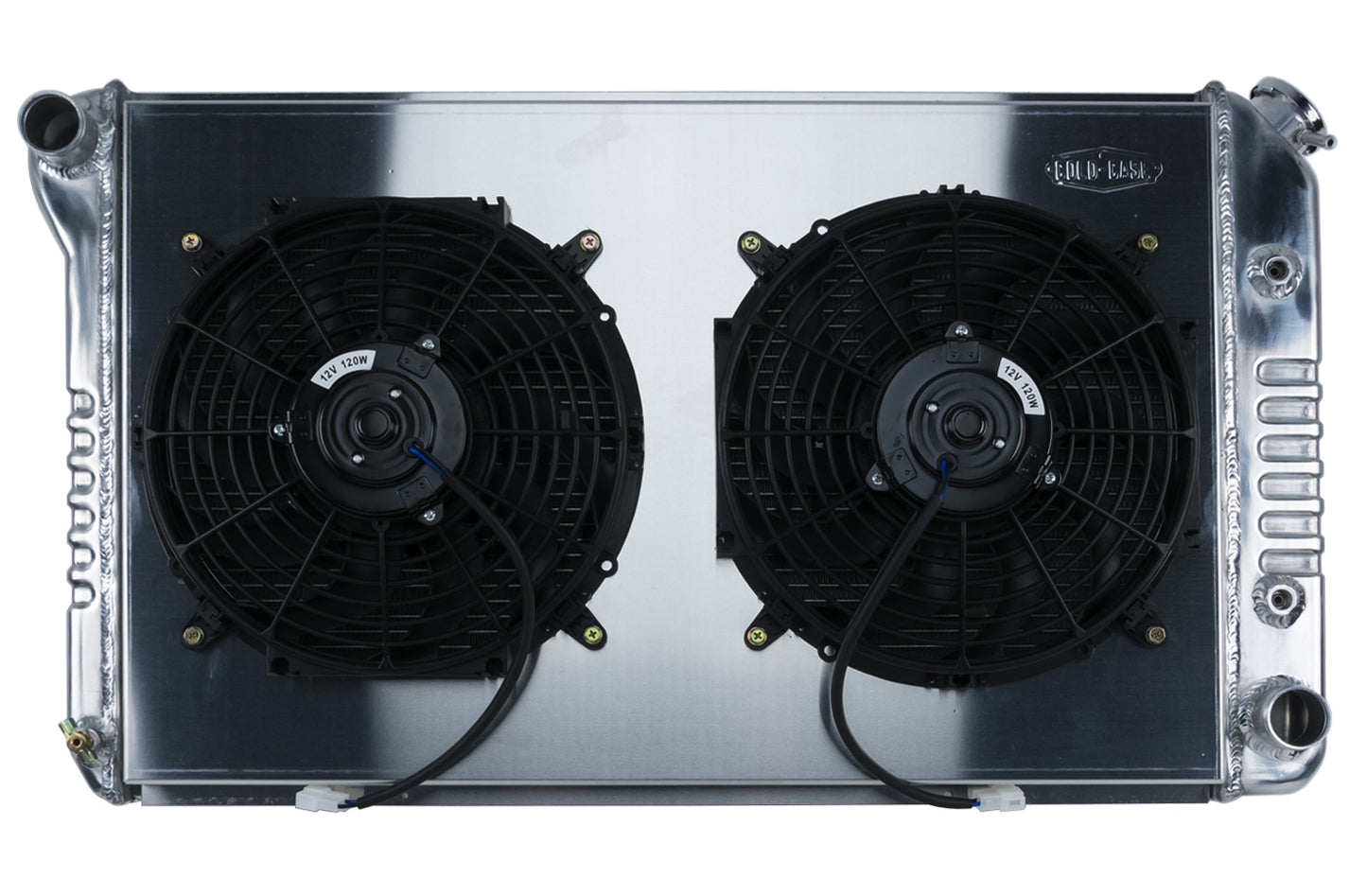 Cold Case Radiators Radiator and Fan - 33.2 in W x 18.8 in H x 3 in D - Dual Fans - Driver Side Inlet - Passenger Side