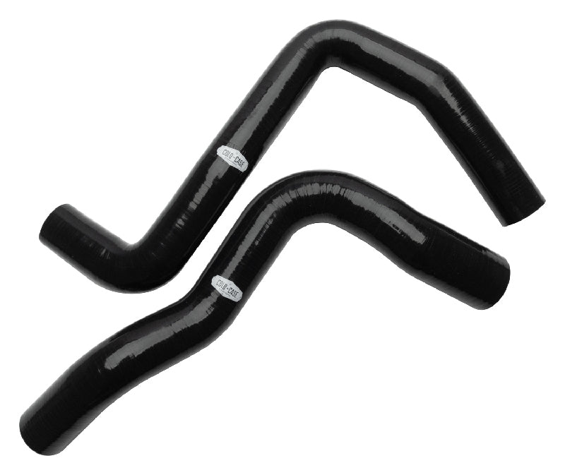 Cold Case Radiators Hose Kit - 2 Hose Set - Silicone - Black - Small Block Chevy - GM F-Body 1982-92 - Kit