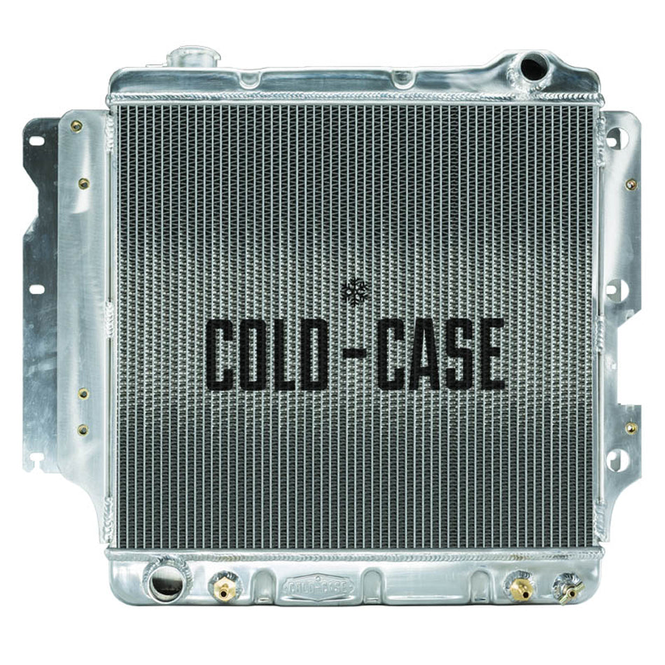 Cold Case Radiators Radiator - 25.8 in W x 23 in H x 3 in D - Passenger Side Inlet - Driver Side Outlet - Aluminum -