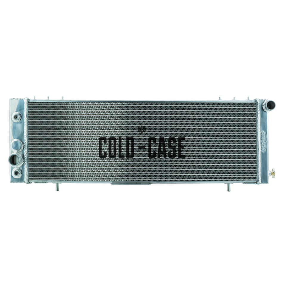 Cold Case Radiators Radiator - 34 in W x 11 in H x 2.5 in D - Passenger Side Inlet - Driver Side Outlet - Aluminum -