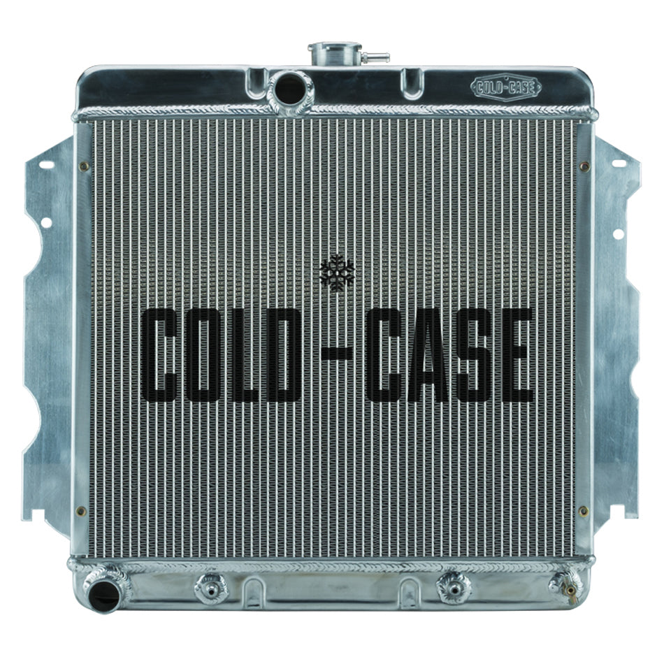Cold Case Radiators Radiator - 26.3 in W x 23.5 in H x 3 in D - Center Inlet - Driver Side Outlet - Aluminum -
