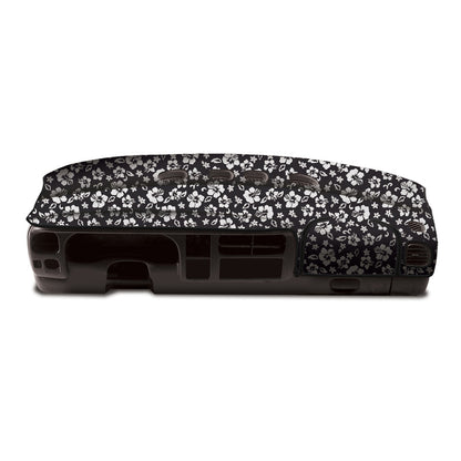 Custom Dash Cover Designer Print Velour — Black