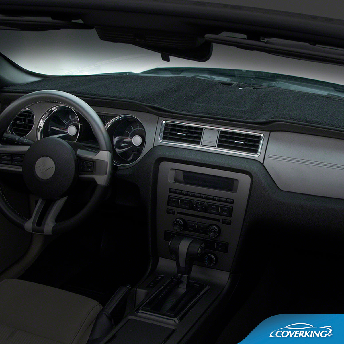 Custom Dash Cover Poly Carpet — Black