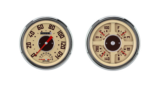 Classic Instruments Gauge Kit - GMC Truck Package - Analog - Fuel Level / Oil Pressure / Speedometer / Tachometer /