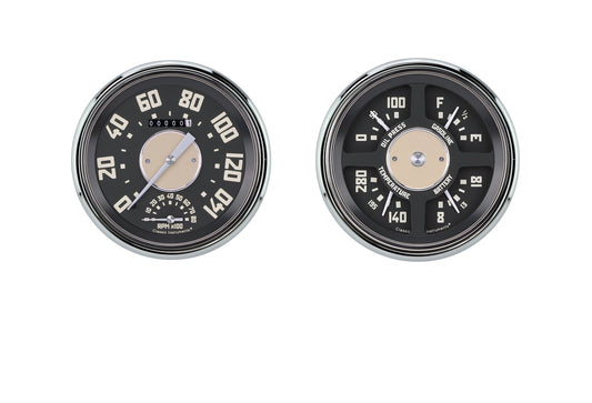 Classic Instruments Gauge Kit - Chevy Truck Package - Analog - Fuel Level / Oil Pressure / Speedometer / Tachometer /