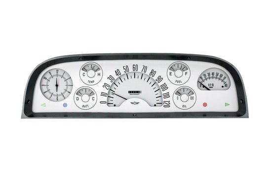 Classic Instruments Gauge Kit - Direct-Fit - Analog - Clock / Fuel Level / Oil Pressure / Speedometer / Tachometer /