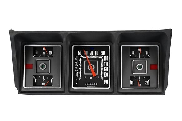 Classic Instruments Gauge Kit - Direct-Fit - Analog - Fuel Level / Oil Pressure / Speedometer / Voltmeter / Water