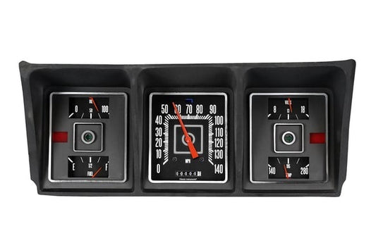 Classic Instruments Gauge Kit - Direct-Fit - Analog - Fuel Level / Oil Pressure / Speedometer / Voltmeter / Water