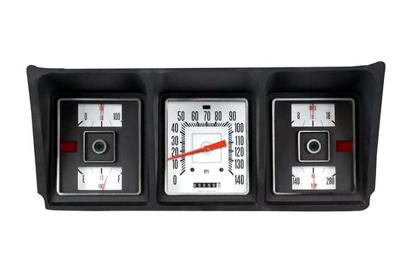 Classic Instruments Gauge Kit - Direct-Fit - Analog - Fuel Level / Oil Pressure / Speedometer / Voltmeter / Water