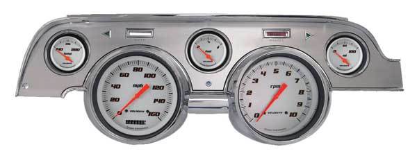 Classic Instruments Gauge Kit - Velocity Series - Analog - Fuel Level / Oil Pressure / Speedometer / Water Temperature
