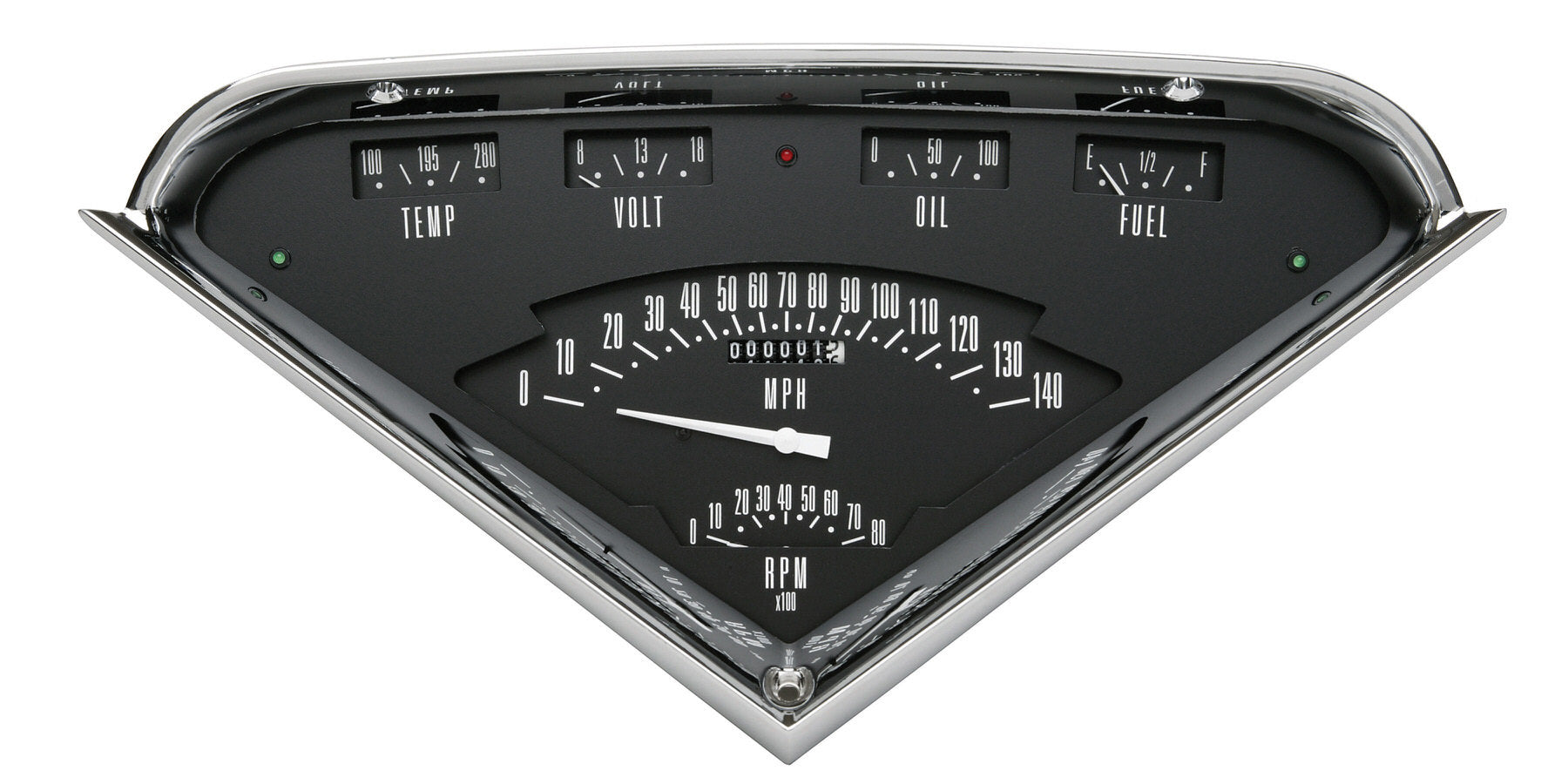 Classic Instruments Gauge Kit - Tach Force - Analog - Water Temperature / Voltmeter / Oil Pressure / Fuel Pressure /