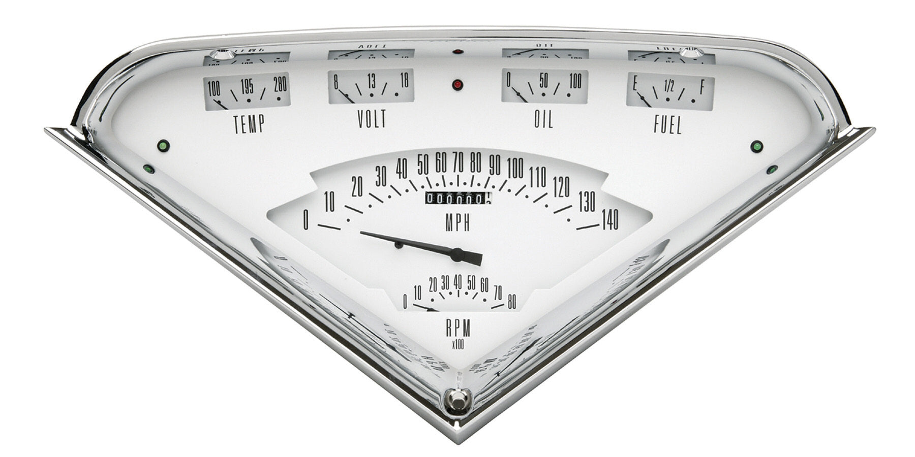 Classic Instruments Gauge Kit - Tach Force - Analog - Water Temperature / Voltmeter / Oil Pressure / Fuel Pressure /