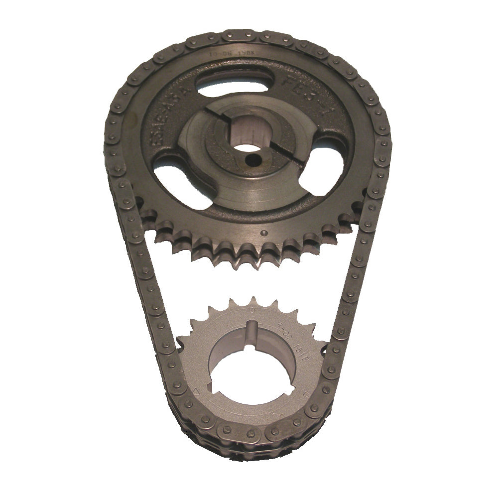 Cloyes Timing Chain Set - Street True Roller - Double Roller - 3 Keyway Adjustable - Iron / Steel - Small Block Ford -