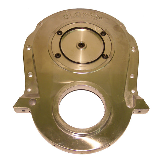 Cloyes Timing Cover - Quick Button - 2-Piece - Aluminum - Polished - Big Block Chevy - Kit