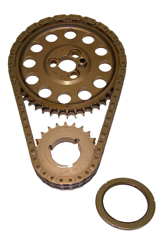 Cloyes Timing Chain Set - Hex-A-Just True Roller - Double Roller - Adjustable - 0.010 in Shorter - Steel - Small Block