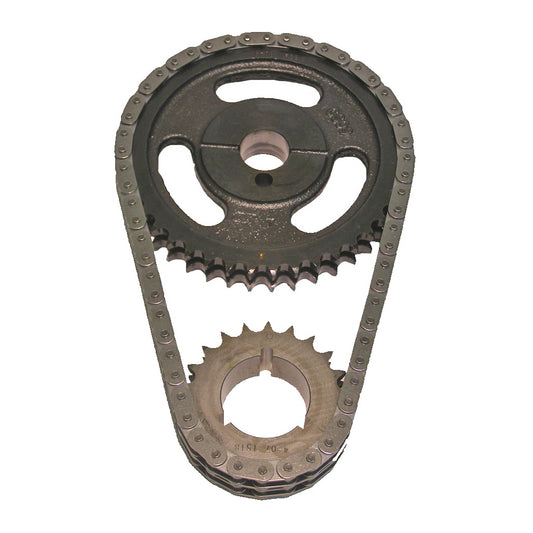 Cloyes Timing Chain Set - Premium Race True Roller - Double Roller - 3 Keyway Adjustable - Iron / Steel - Small Block