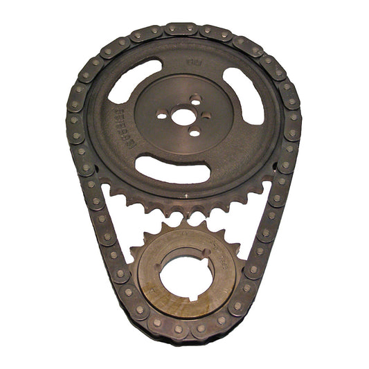 Cloyes Timing Chain Set - Premium Race True Roller - Single Roller - 3 Keyway Adjustable - Iron / Steel - Vortec -