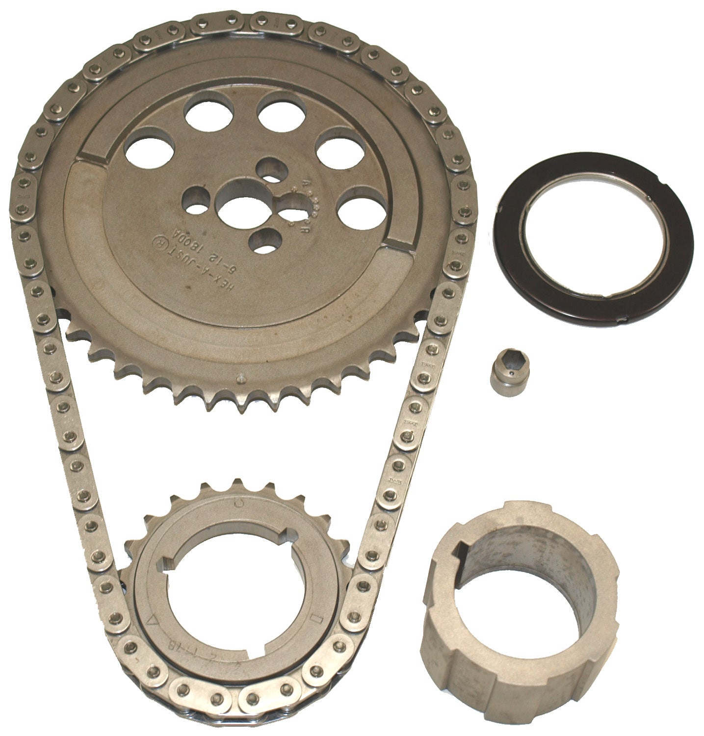 Cloyes Timing Chain Set - Hex-A-Just Z-Racing - Single Roller - Adjustable - Steel - LS1 / LS2 / LS6 - GM LS-Series -