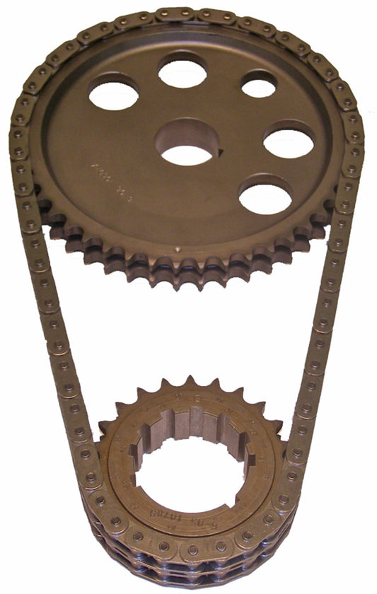 Cloyes Timing Chain Set - Premium Race True Roller - Double Roller - 3 Keyway Adjustable - 0.010 in Shorter - Iron /