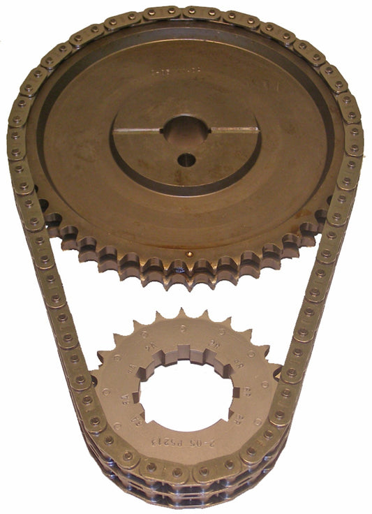 Cloyes Timing Chain Set - Premium Race True Roller - Double Roller - 3 Keyway Adjustable - 0.005 in Shorter - Iron /