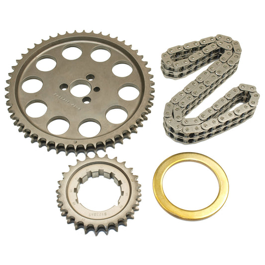 Cloyes Timing Chain Set - Race Billet True Roller - Double Roller - 9 Keyway Adjustable - Thrust Washer - Steel - Big