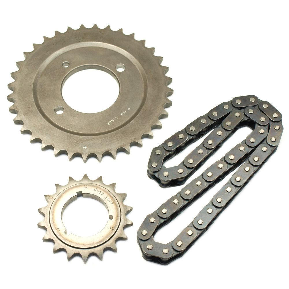 Cloyes Timing Chain Set - Race Billet True Roller - Single Roller - 3 Keyway Adjustable - Steel - Cadillac V8 - Kit