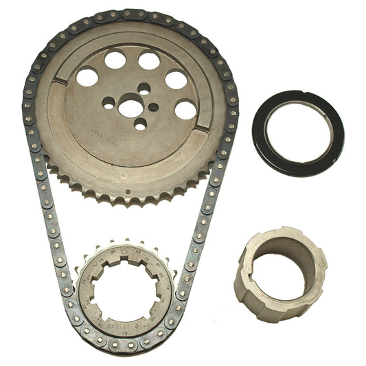 Cloyes Timing Chain Set - Race Billet Z-Racing - Single Roller - 9 Keyway Adjustable - Thrust Bearing - Steel - LS1 /