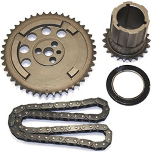 Cloyes Timing Chain Set - Race Billet True Roller - Single Roller - 3 Keyway Adjustable - Thrust Bearing - Steel - LS7