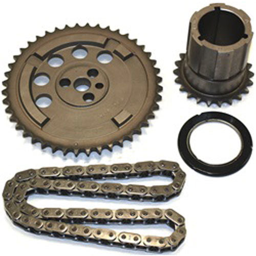 Cloyes Timing Chain Set - Race Billet Z-Racing - Single Roller - 3 Keyway - Thrust Bearing - Steel - LS7 - 0.390 in