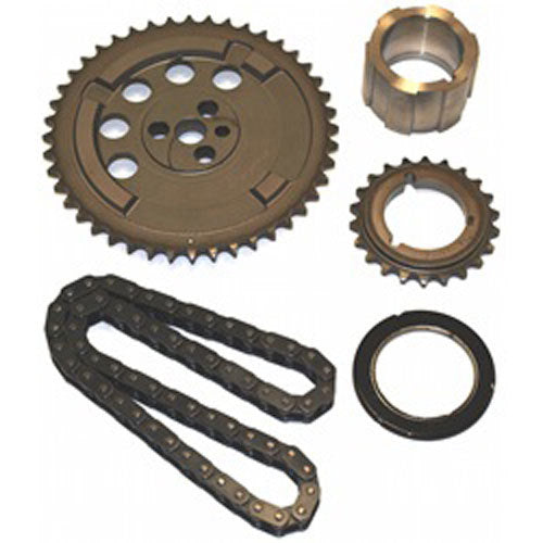 Cloyes Timing Chain Set - Race Billet True Roller - Single Roller - 3 Keyway Adjustable - Thrust Bearing - Steel - LS2