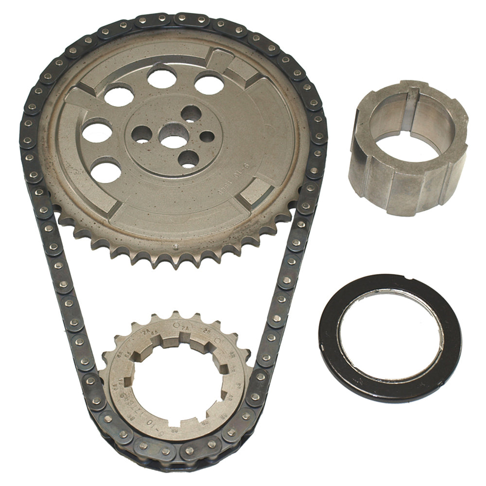 Cloyes Timing Chain Set - Race Billet Z-Racing - Single Roller - 9 Keyway Adjustable - Thrust Bearing - Steel - LS2 -