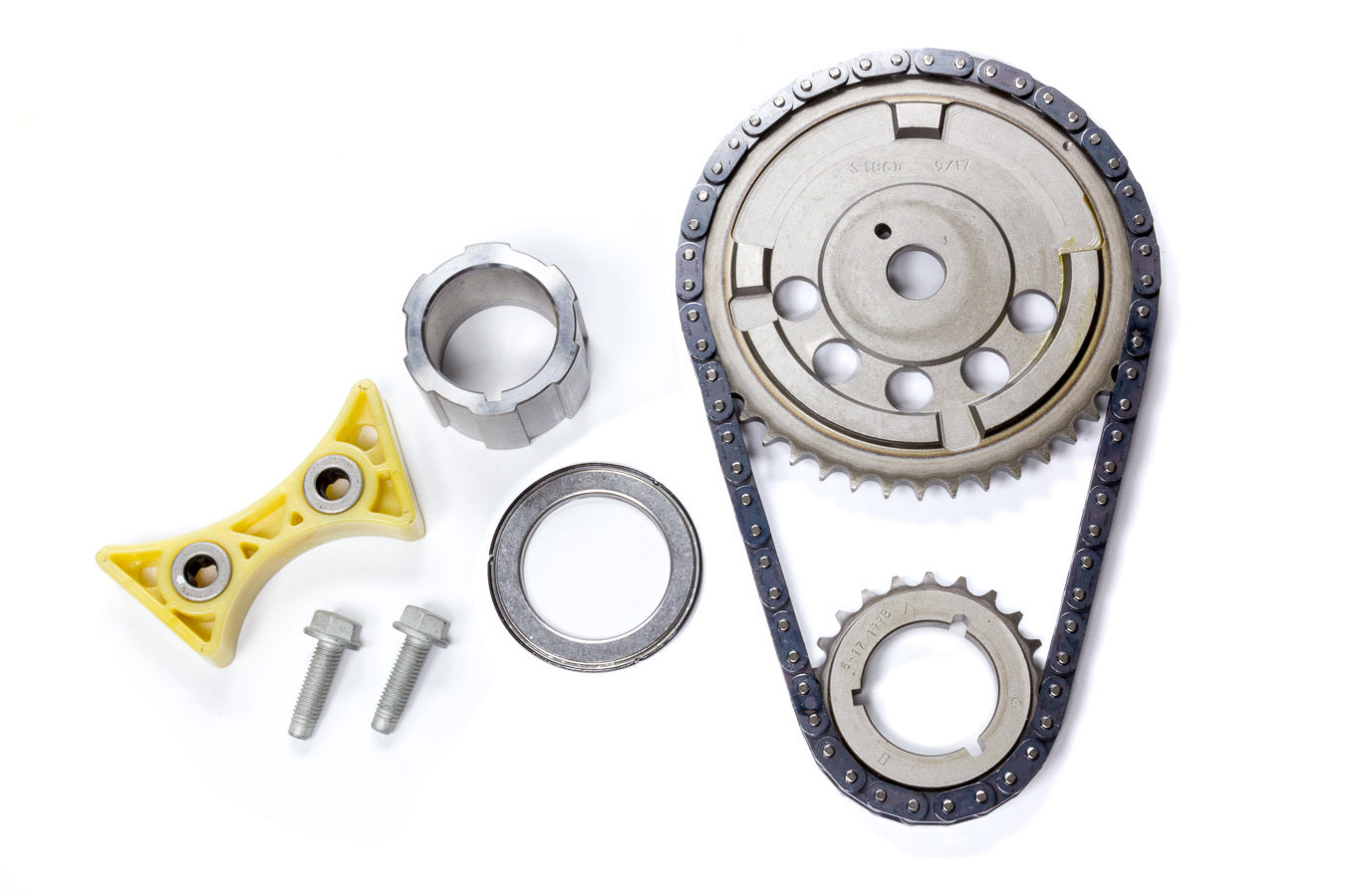 Cloyes Timing Chain Set - Race Billet True Roller - Single Roller - 3 Keyway Adjustable - Thrust Bearing - Steel - LS2