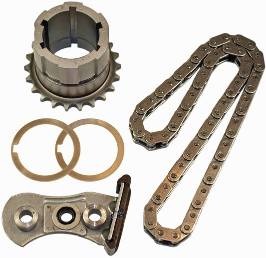 Cloyes Timing Chain Set - True Roller Chain - Single Roller - Crank Sprocket / Tensioner Elimination Guide - Steel -