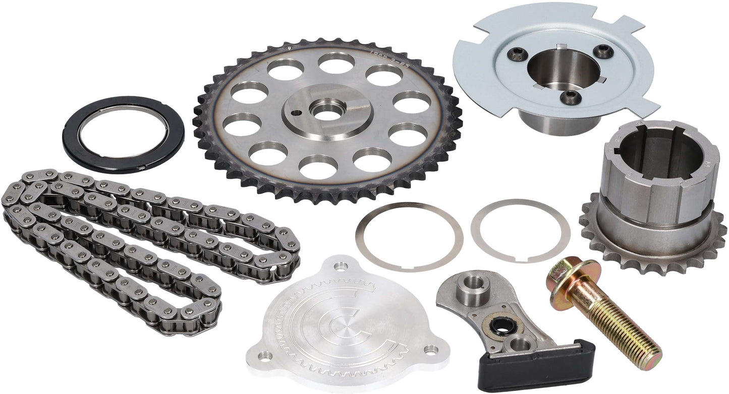 Cloyes Timing Chain Set - True Roller Z Chain - Single Roller - Crank Sprocket / Cam Sprocket / Tensioner Elimination