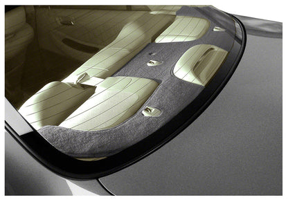 Custom Rear Deck Cover Poly Carpet — Charcoal