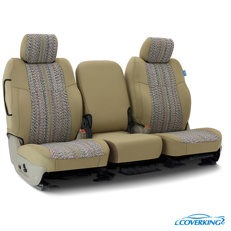 Custom Seat Cover Saddleblanket — Tan with Neosupreme Tan Sides