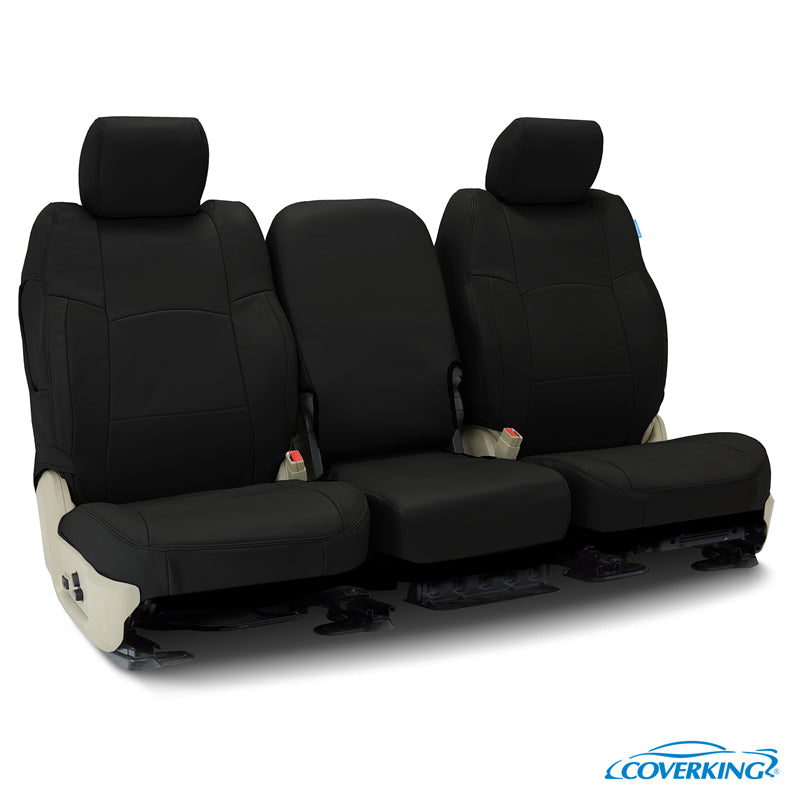 Custom Seat Cover Genuine Leather — Black