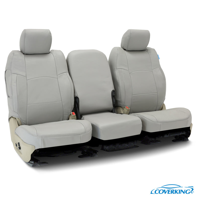Custom Seat Cover Genuine Leather — Gray