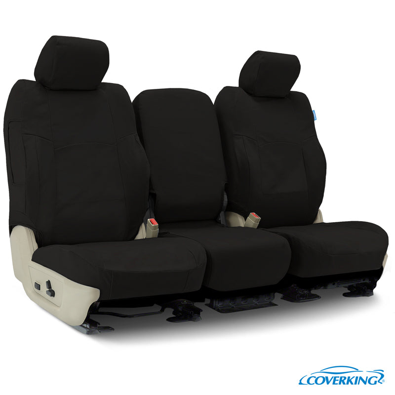 Custom Seat Cover Poly Cotton — Drill Black