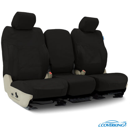 Custom Seat Cover Poly Cotton — Drill Black