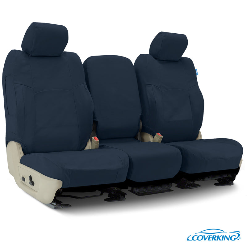 Custom Seat Cover Poly Cotton — Drill Navy Blue