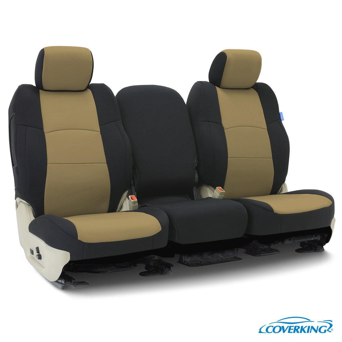 Custom Seat Cover Neosupreme — Tan with Black sides