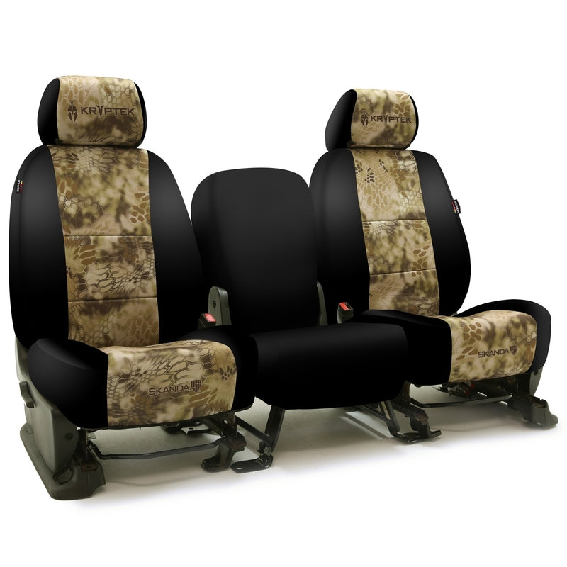 Custom Seat Cover Neosupreme Kryptek — Camo Highlander With Black Sides